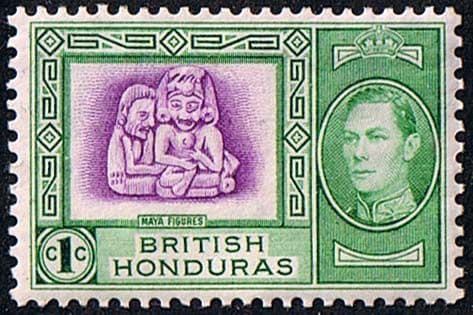 British Honduras 1938 SG 150 Maya Figures Fine Mint