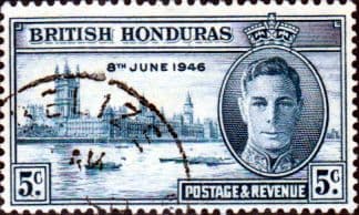 British Honduras 1946 King George VI Victory SG 163 Fine Used