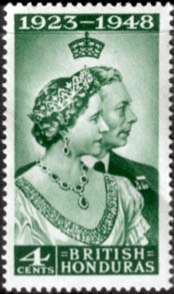 British Honduras 1948 King George VI Royal Silver Wedding SG 164 Fine Mint