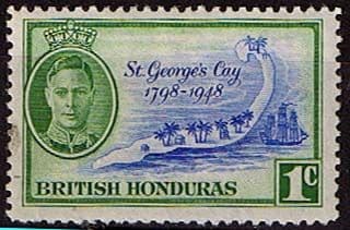 British Honduras 1949 SG 166 150th Anniv of Battle of Saint George's Cay Fine Mint