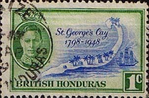 British Honduras 1949 SG 166 150th Anniv of Battle of Saint George's Cay Fine Used