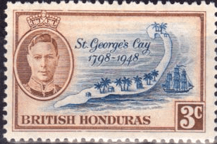 British Honduras 1949 SG 167 150th Anniv of Battle of Saint George's Cay Fine Mint
