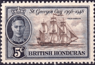 British Honduras 1949 SG 169 150th Anniv of Battle of Saint George's Cay Set Fine Mint