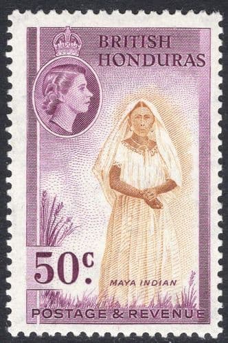 British Honduras 1953 SG 187 Maya Indian Fine Mint