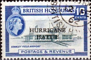British Honduras 1962 SG 199 Hurricane Hattie Surcharge Fine Used