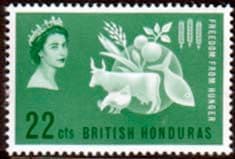 British Honduras 1963 Freedom From Hunger Fine Mint