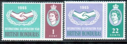 British Honduras 1965 International Co-operation Year Set Fine Mint
