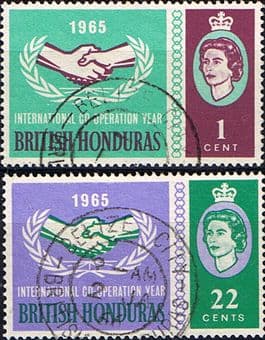 British Honduras 1965 International Co-operation Year Set Fine Used