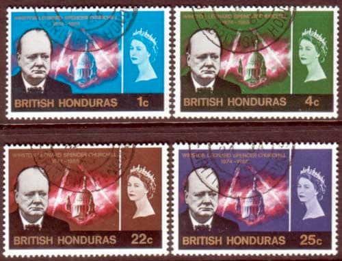 British Honduras 1966 Churchill Set Fine Used