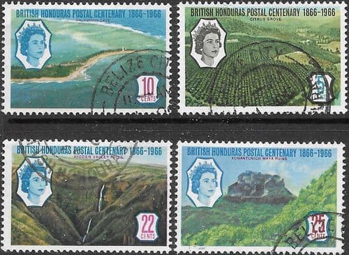 British Honduras 1966 Postal Centenary Set Fine Used