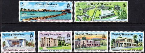 British Honduras 1971 Establishment of New Capital Belmopan Set Fine Mint
