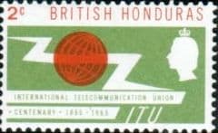 British Honduras International Telecommunication Union SG 222 Fine Mint