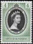 British Honduras Queen Elizabeth II 1953 Coronation Fine Mint