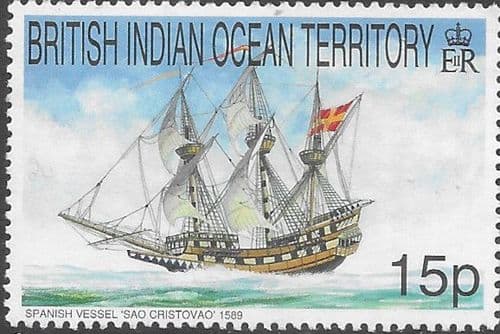British Indian Ocean Territory 1999 Ships SG 225 Fine Mint