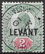 British Levant 1905 British Currency SG L4a Good Used