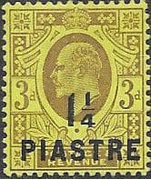 British Levant 1910 Turkish Currency SG 22 Fine Mint