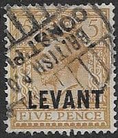 British Levant 1921 British Currency SG L21 Fine Used