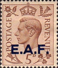 British Post Offices East Africa Force 1943 SG S5 Fine Mint