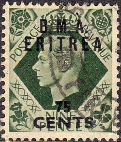 British Post Offices Eritrea 1950 BMA Overprint SG E 8 Fine Used
