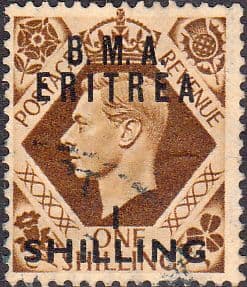 British Post Offices Eritrea 1950 BMA Overprint SG E 9 Fine Used