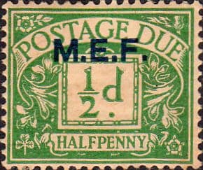 British Post Offices in Africa Middle East Force 1942 SG D1 Post Due Fine Mint