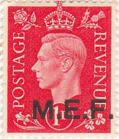 British Post Offices in Africa Middle East Force 1942 SG M 1 Fine Used