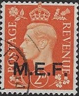 British Post Offices in Africa Middle East Force 1942 SGM 2 Fine Used