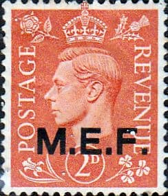 British Post Offices in Africa Middle East Force 1943 SGM 12 Fine Mint