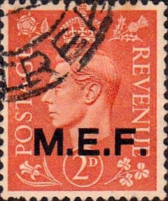 British Post Offices in Africa Middle East Force 1943 SGM 12 Fine Used