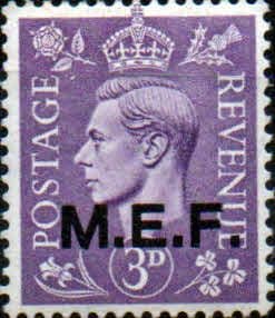 British Post Offices in Africa Middle East Force 1943 SGM 14 Fine Mint