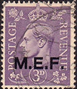 British Post Offices in Africa Middle East Force 1943 SGM 14 Fine Used