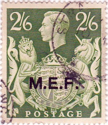 British Post Offices in Africa Middle East Force 1943 SGM 19 Fine Used