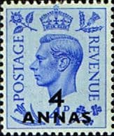 British Postal Agencies in Eastern Arabia 1951 King George VI GB Overprints SG 40 Fine Used