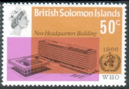British Solomon Island 1966 World Health Organisation SG 156 Fine Mint