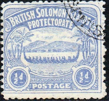 British Solomon Islands 1907 SG 1 Canoe Fine Used
