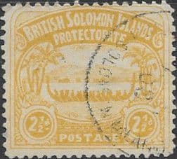 British Solomon Islands 1907 SG 4 Canoe Fine Used
