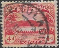 British Solomon Islands 1908 SG 11a Small Canoes Fine Used