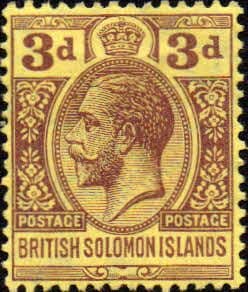 British Solomon Islands 1914 SG 28 George V Head Fine Mint