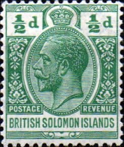 British Solomon Islands 1922 SG 39 George V Head Fine Mint