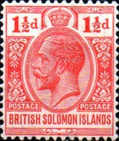 British Solomon Islands 1922 SG 42 George V Head Fine Mint