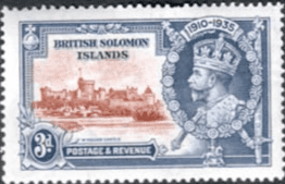 British Solomon Islands 1935 King George V Silver Jubilee SG 54 Fine Mint