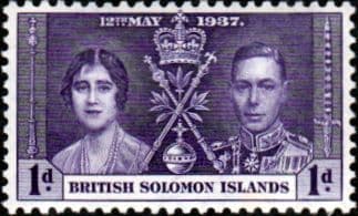 British Solomon Islands 1937 King George VI Coronation SG 57 Fine Mint