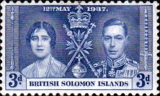 British Solomon Islands 1937 King George VI Coronation SG 59 Fine Mint