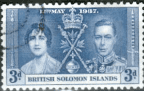 British Solomon Islands 1937 King George VI Coronation SG 59 Fine Used