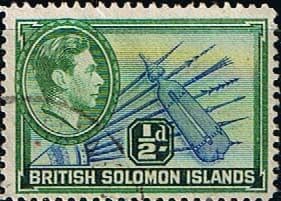 British Solomon Islands 1939 SG 60 Spears and Shield Fine Used