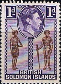 British Solomon Islands 1939 SG 61 Native Constable and Chief Fine Mint