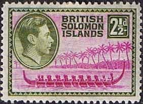 British Solomon Islands 1939 SG 64 Roviana Canoe Fine Mint