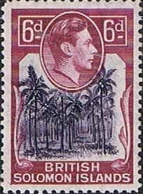 British Solomon Islands 1939 SG 67 Coconut Plantation Fine Mint