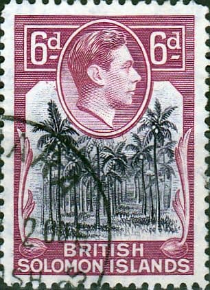British Solomon Islands 1939 SG 67 Coconut Plantation Fine Used