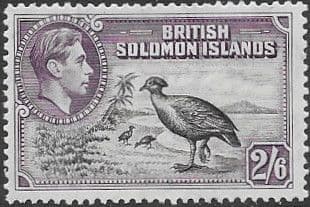 British Solomon Islands 1939 SG 70 Bismarck Scrub Fowl Fine Mint
